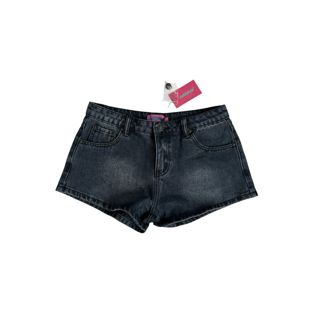 Edikted Dark Wash Jean Shorts